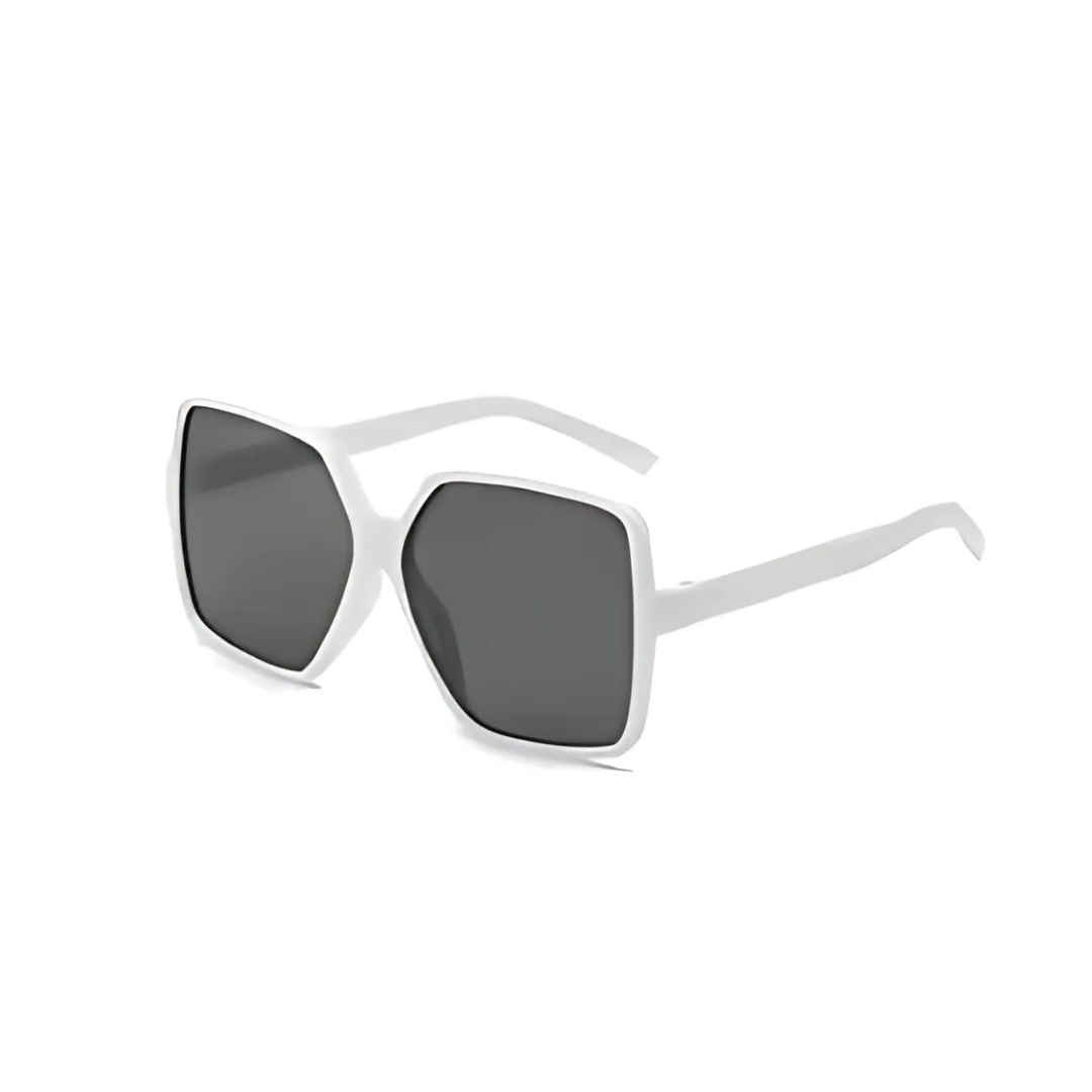 ladies oversize white sunglasses