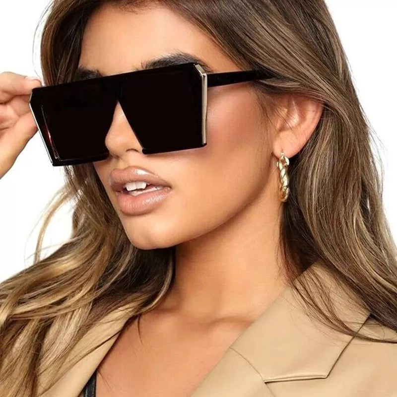 Aleeya oversize black and gold sunglasses