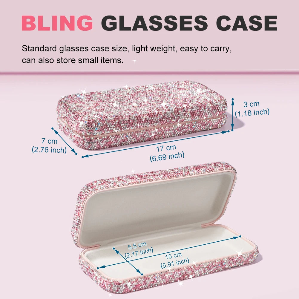 Rhinestone Crystal Sunglasses Hard Case
