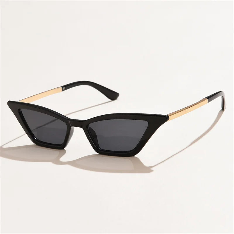 Classic women's cat-eye sunglasses with small frames.