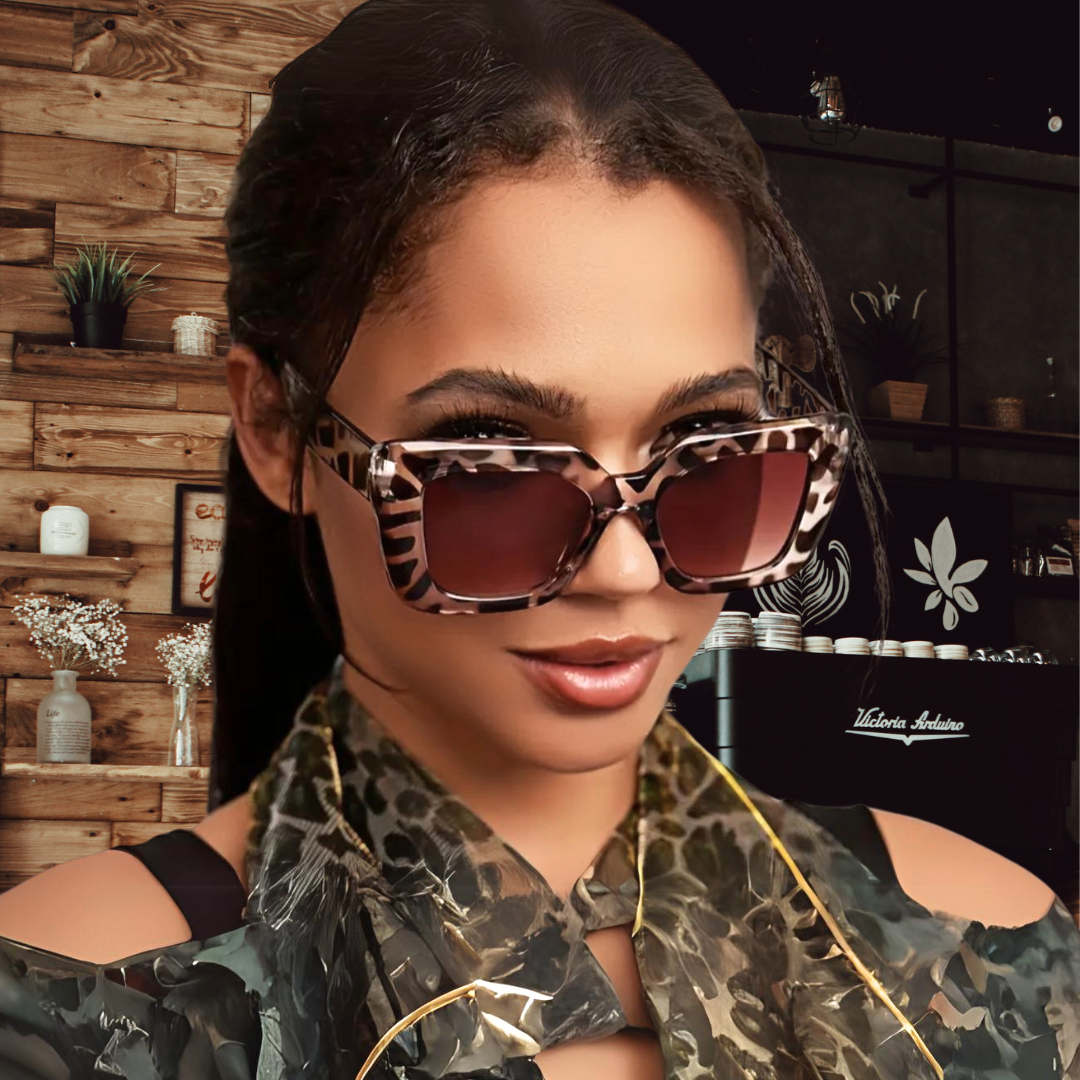 Ladies leopard print sunglasses on sale 