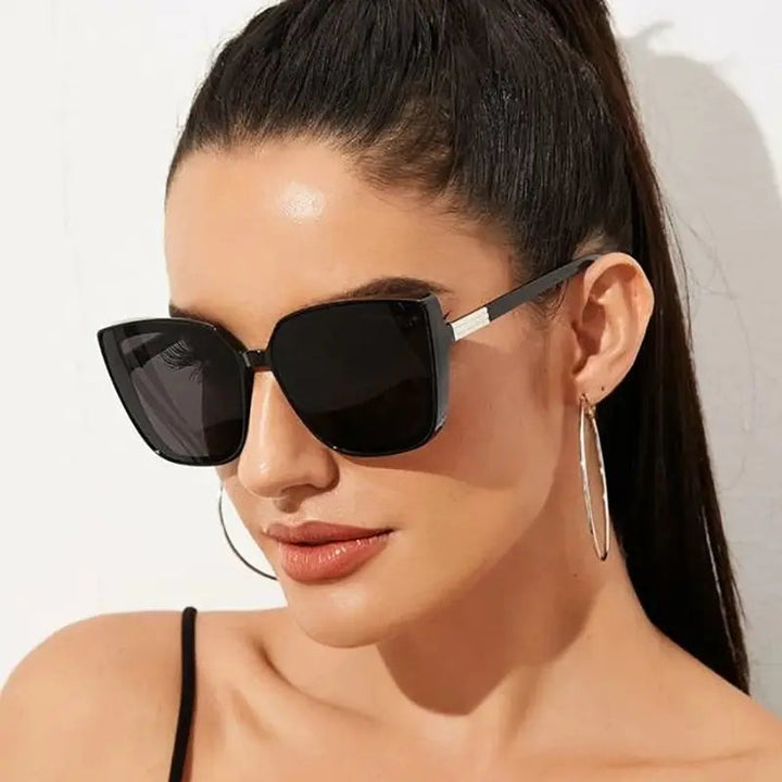 modern trending ladies oversize cats eye sunglasses