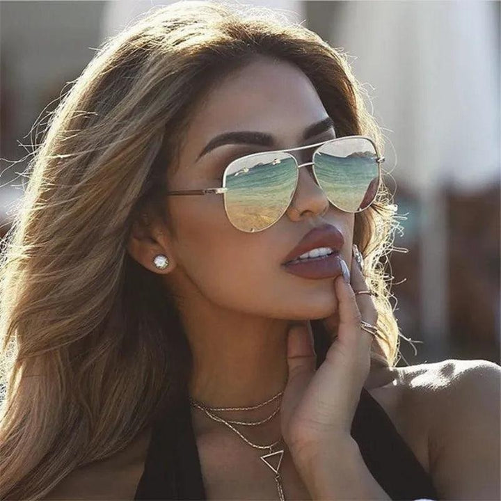 mirror aviator sunglasses | Fox Shades