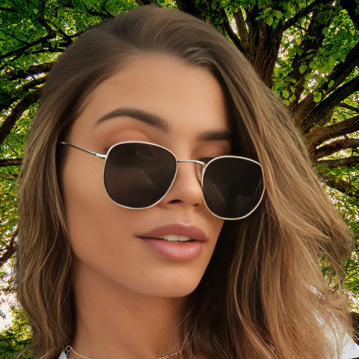 bianca ladies gold frame sunglasses