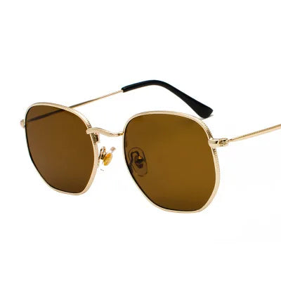 trendy ladies gold frame sunglasses 