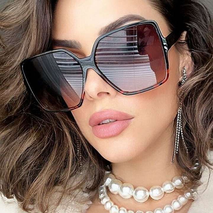 fashionable oversize ladies sunglasses